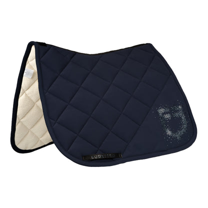 Sudadera de doma en tejido técnico con logo de strass Equestro - Navy Blazer (19-3923)/Navy Blazer