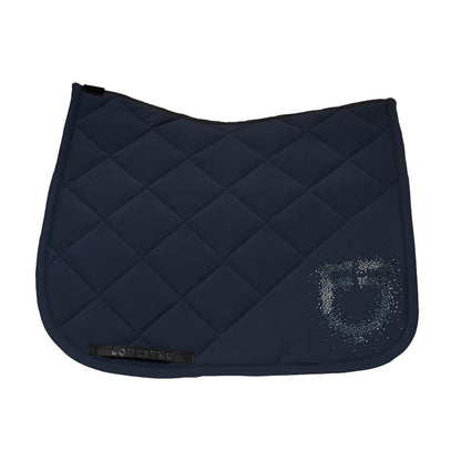 Sudadera de doma en tejido técnico con logo de strass Equestro - Navy Blazer (19-3923)/Navy Blazer