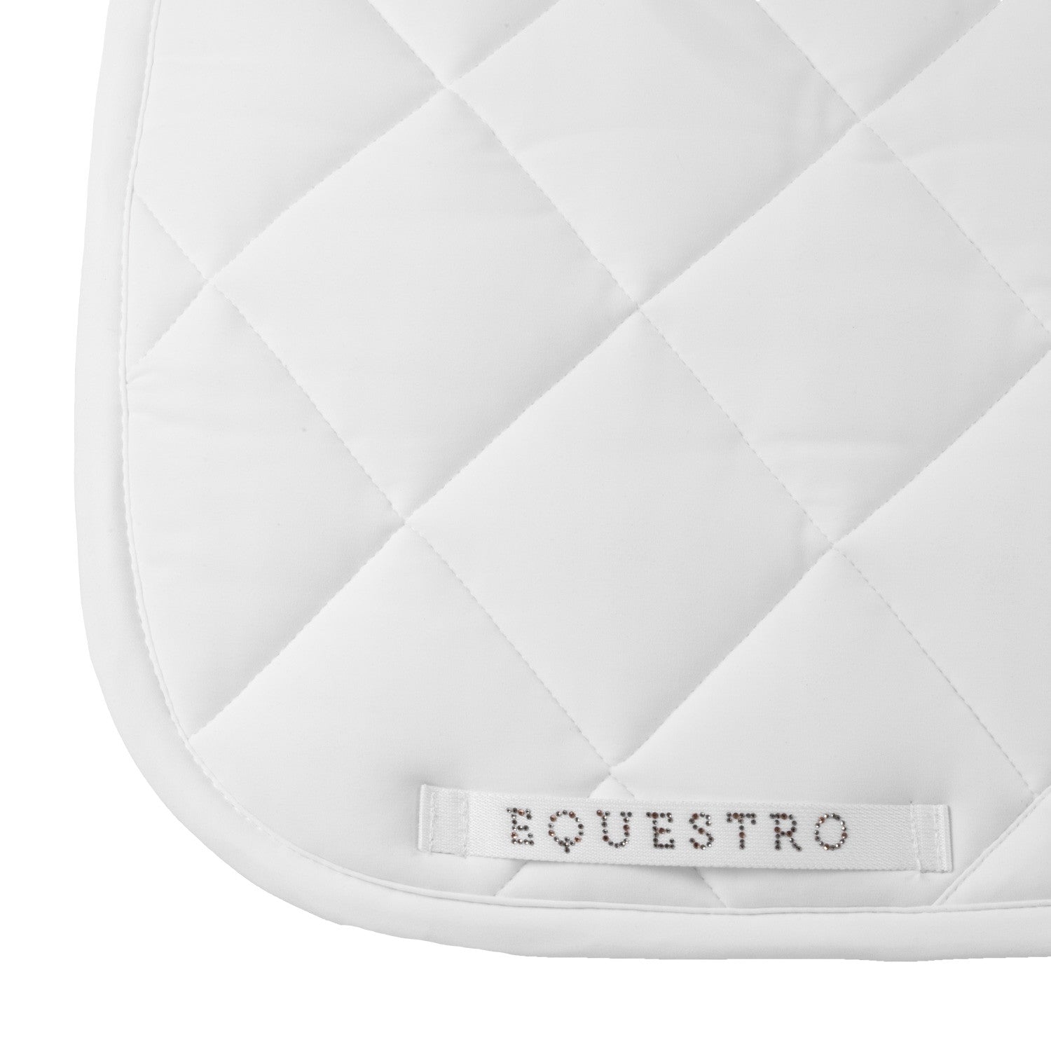 Sudadera de doma en tejido técnico con logo de strass Equestro - Blanco