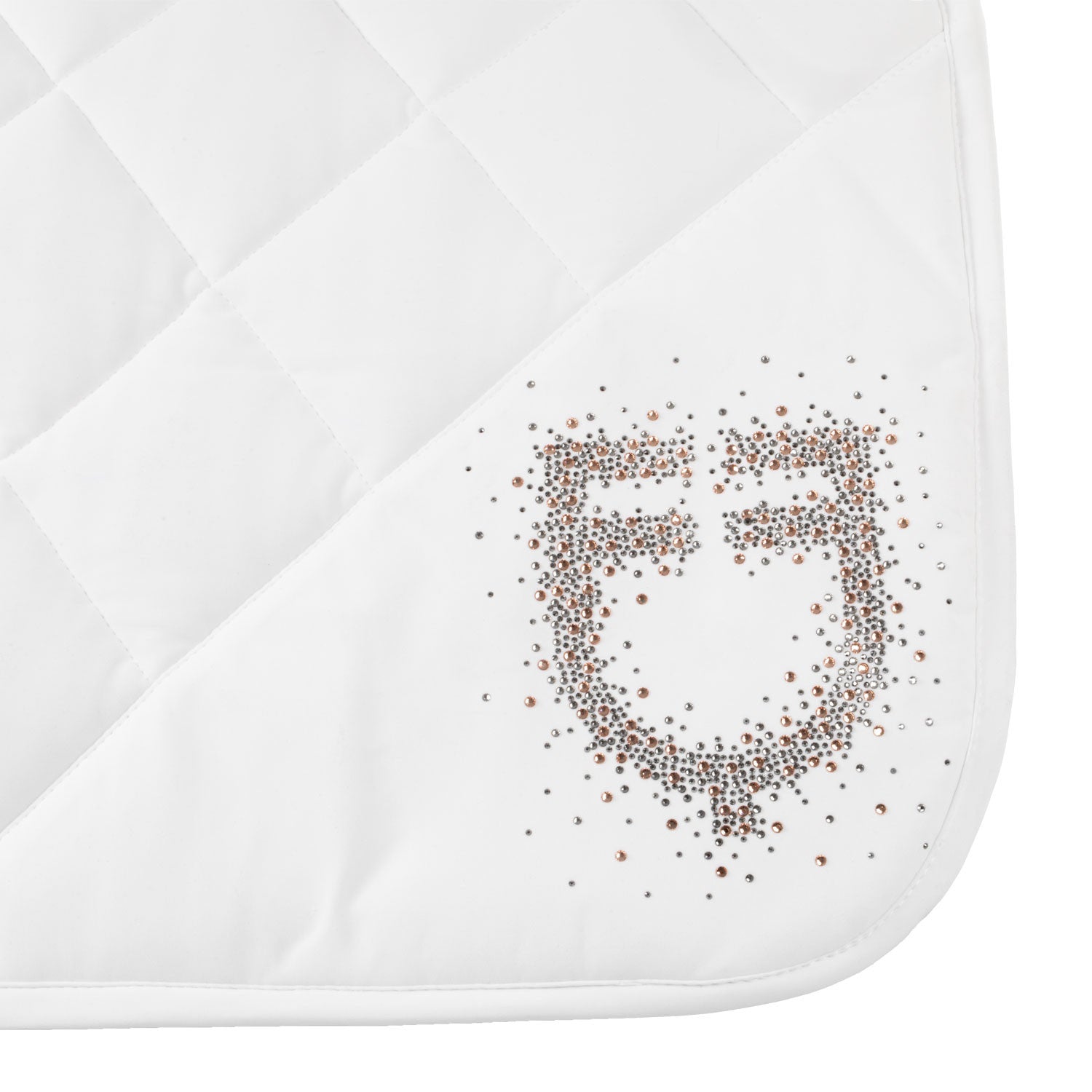 Sudadera de doma en tejido técnico con logo de strass Equestro - Blanco