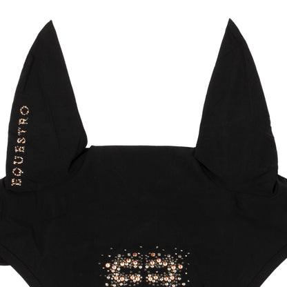 Gorro de tela técnica con logo brillante Equestro - Negro
