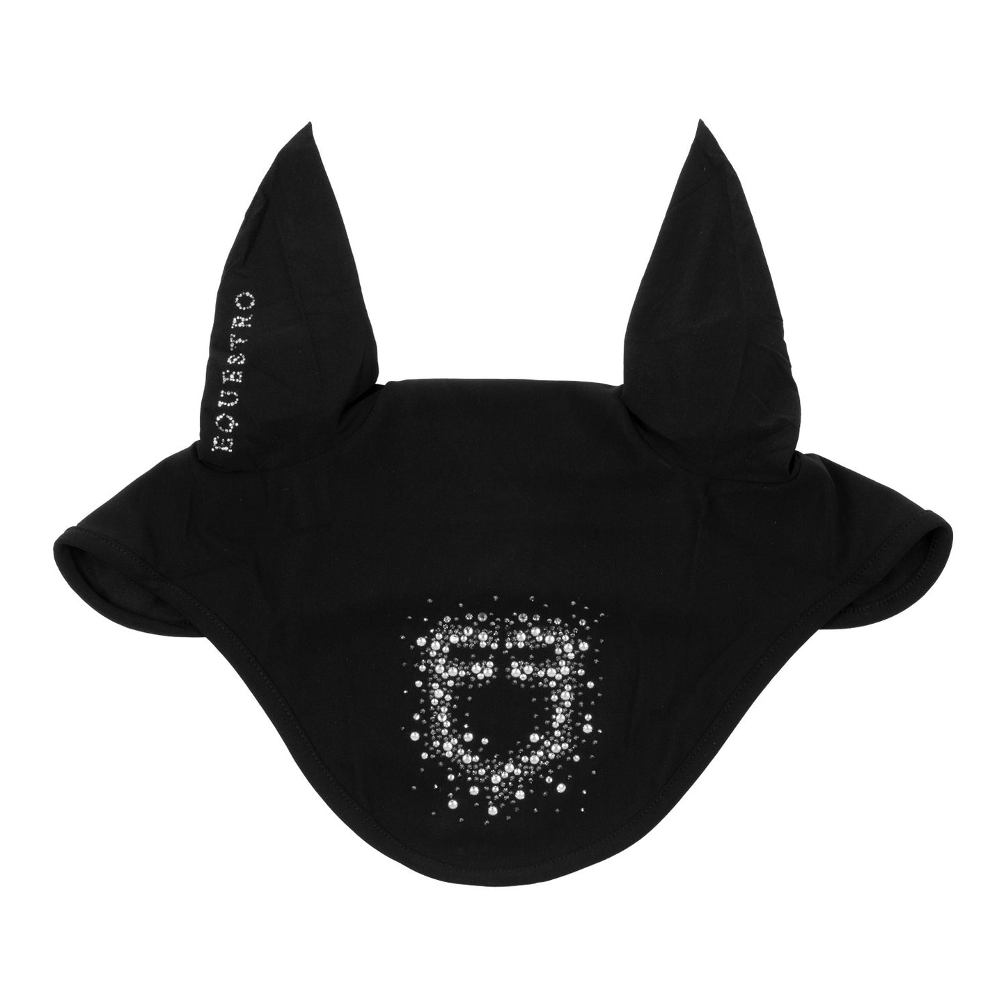 Gorro de tela técnica con logo brillante Equestro - Black/Black