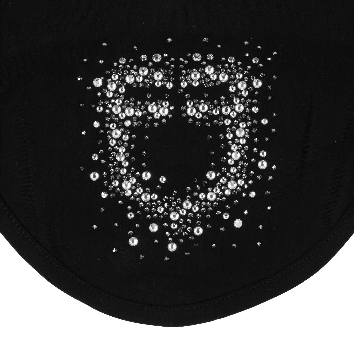 Gorro de tela técnica con logo brillante Equestro - Black/Black