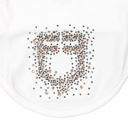 Gorro de tela técnica con logo brillante Equestro - Blanco
