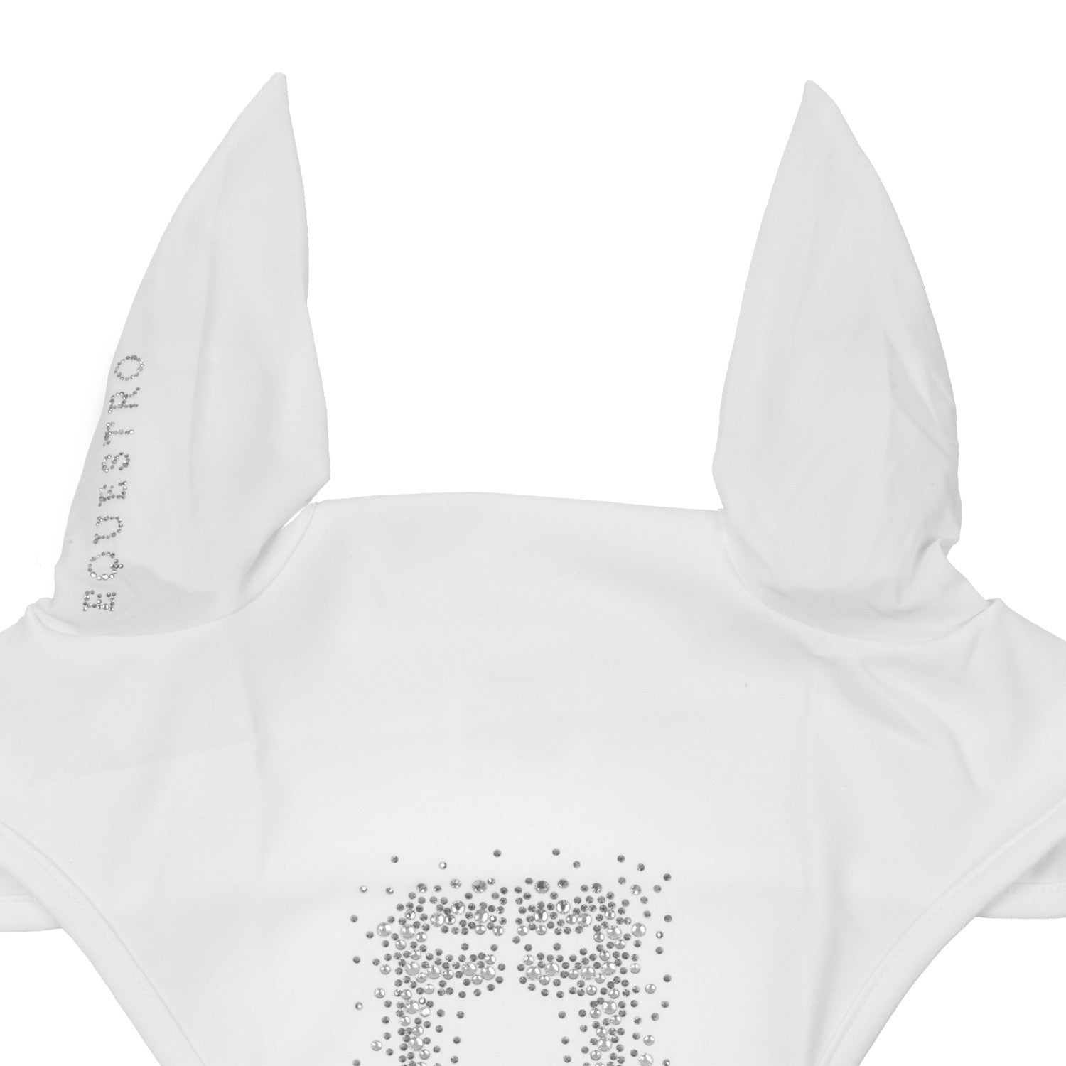 Gorro de tela técnica con logo brillante Equestro - White/White
