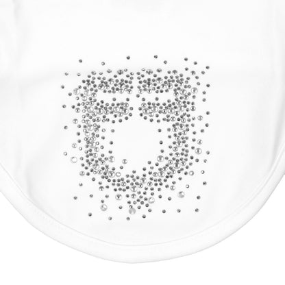 Gorro de tela técnica con logo brillante Equestro - White/White