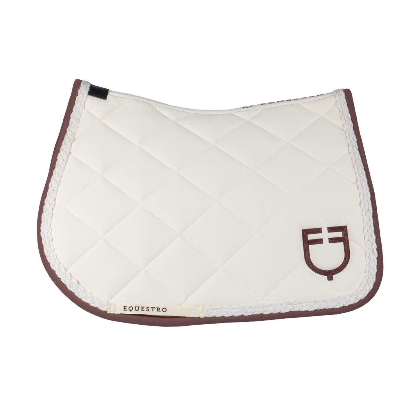 Sudadera de salto con cordón trenzado Equestro - Antique White (11-0105)/Marron
