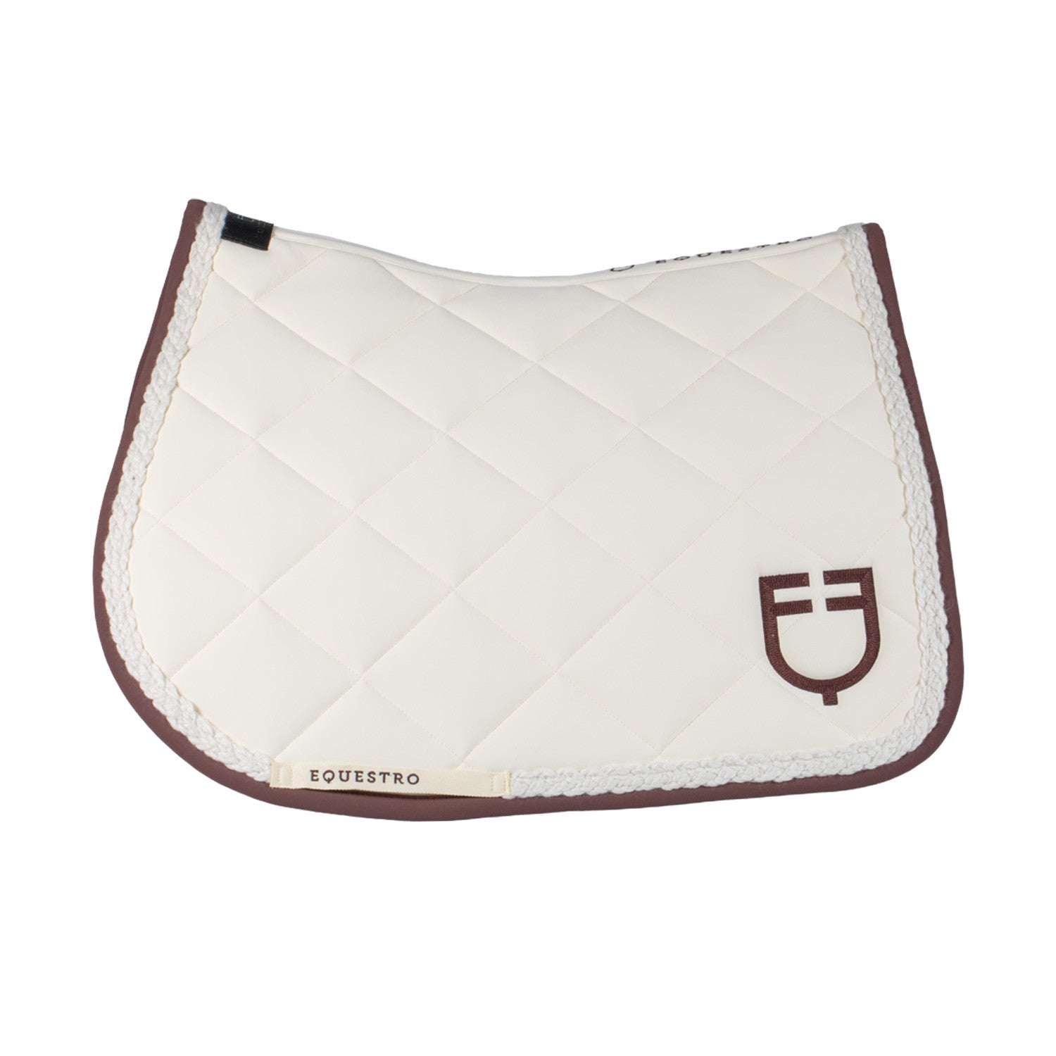 Sudadera de salto con cordón trenzado Equestro - Antique White (11-0105)/Marron