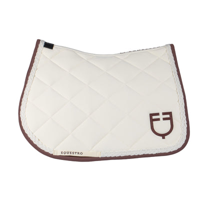 Sudadera de salto con cordón trenzado Equestro - Antique White (11-0105)/Marron