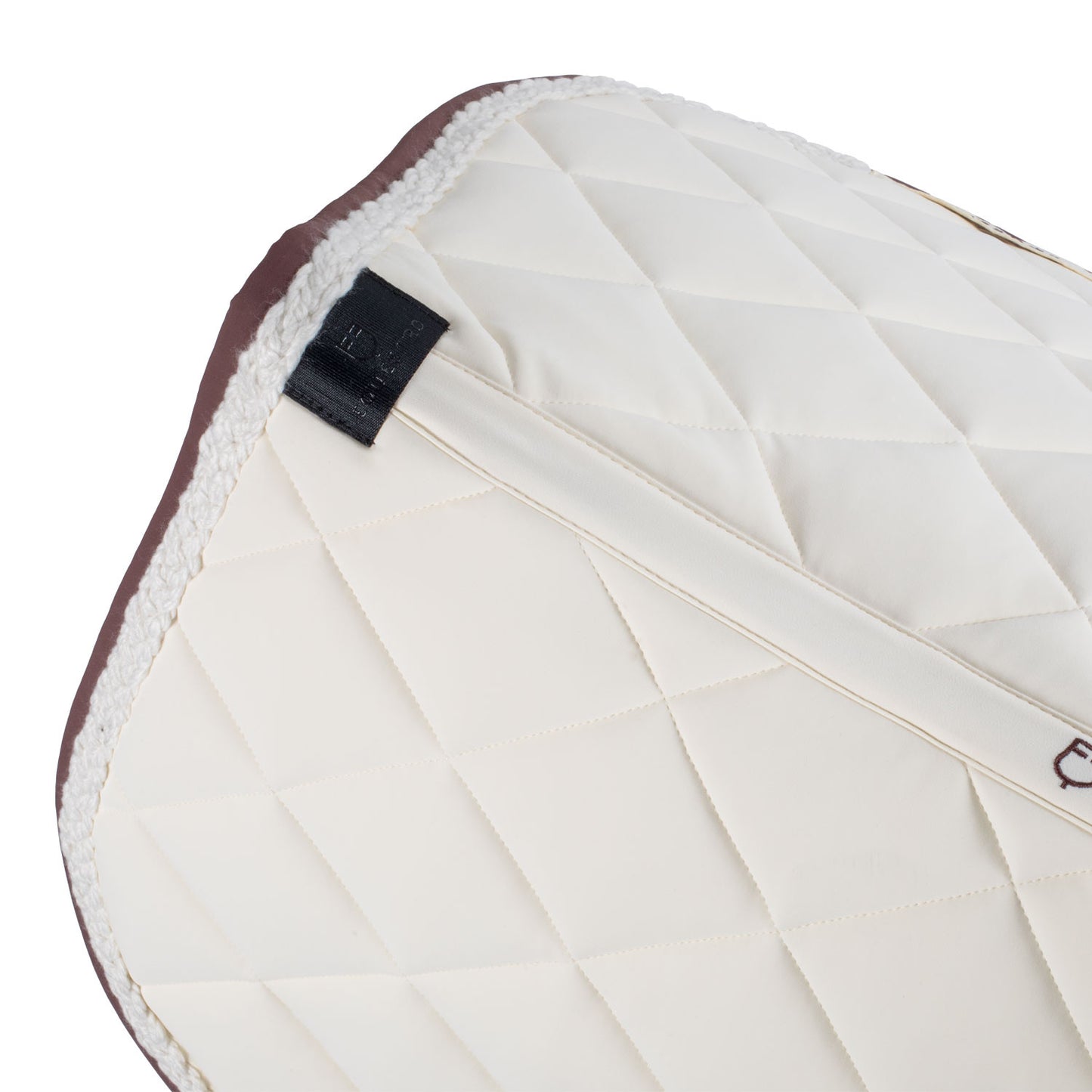 Sudadera de salto con cordón trenzado Equestro - Antique White (11-0105)/Marron