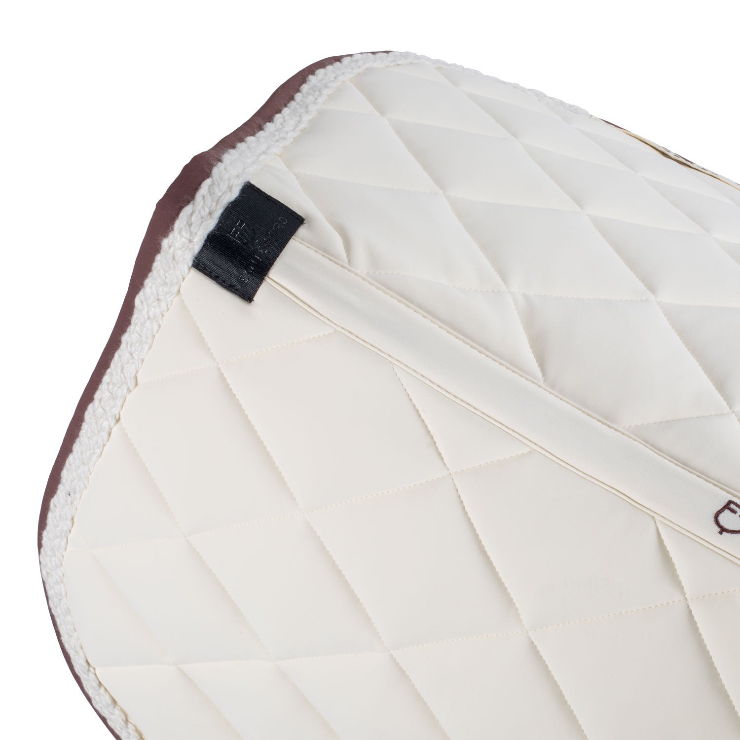 Sudadera de salto con cordón trenzado Equestro - Antique White (11-0105)/Marron