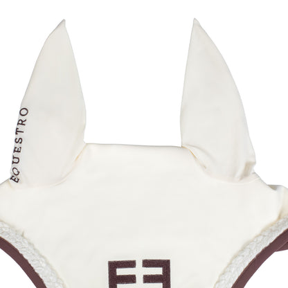 velo para moscas con cordón trenzado Equestro - Antique White (11-0105)/Marron