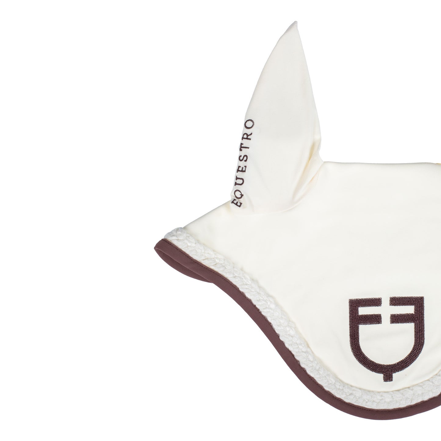velo para moscas con cordón trenzado Equestro - Antique White (11-0105)/Marron