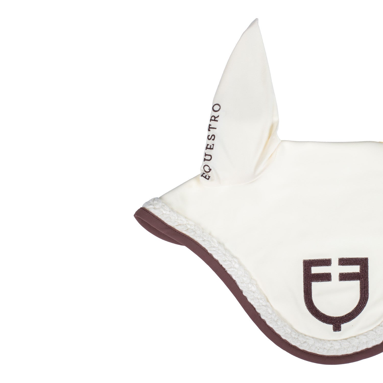 velo para moscas con cordón trenzado Equestro - Antique White (11-0105)/Marron
