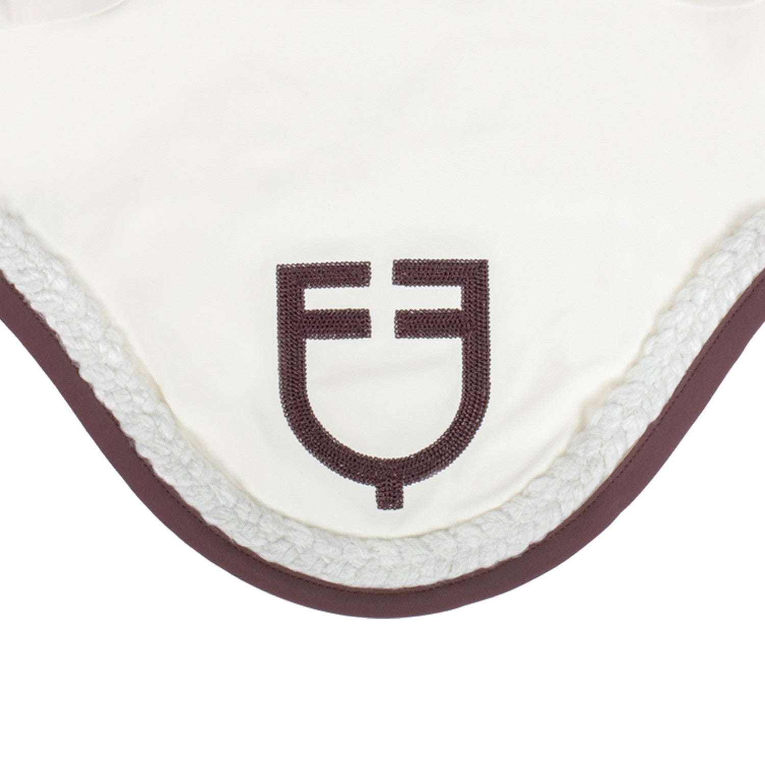 velo para moscas con cordón trenzado Equestro - Antique White (11-0105)/Marron