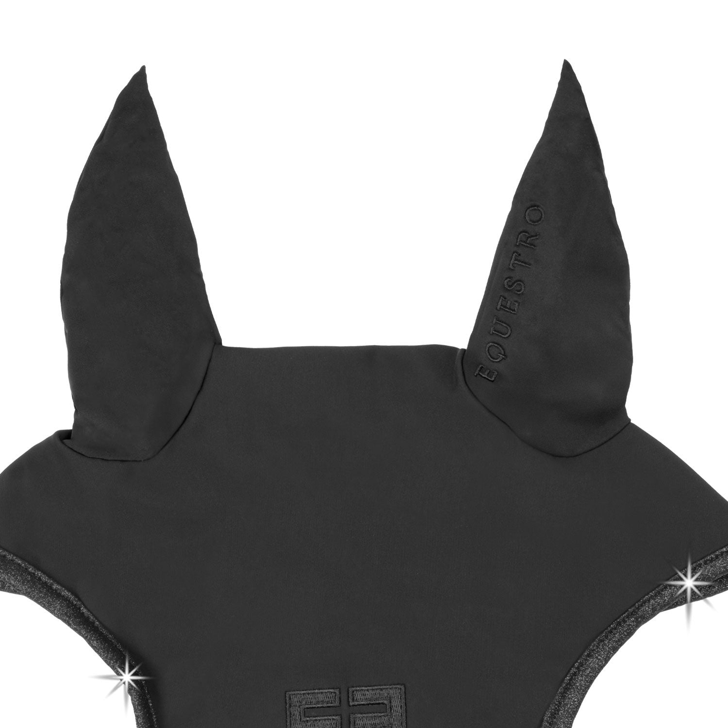 Gorro Universe en tejido técnico y detalles brillantes Equestro - Negro