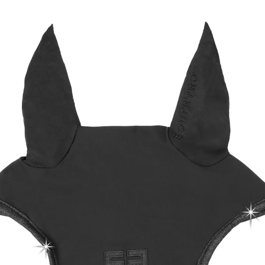 Gorro Universe en tejido técnico y detalles brillantes Equestro - Negro