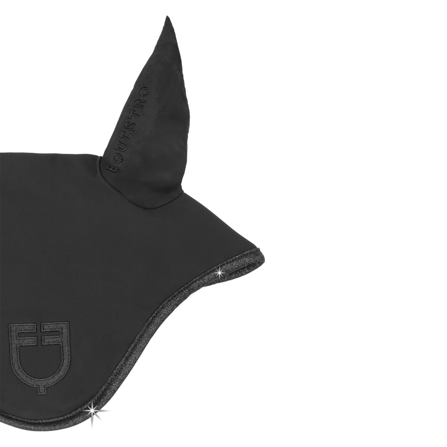 Gorro Universe en tejido técnico y detalles brillantes Equestro - Negro