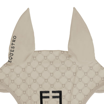Velo antimoscas con estampado de monograma Equestro - Oxford Tan (15-1306)/Black