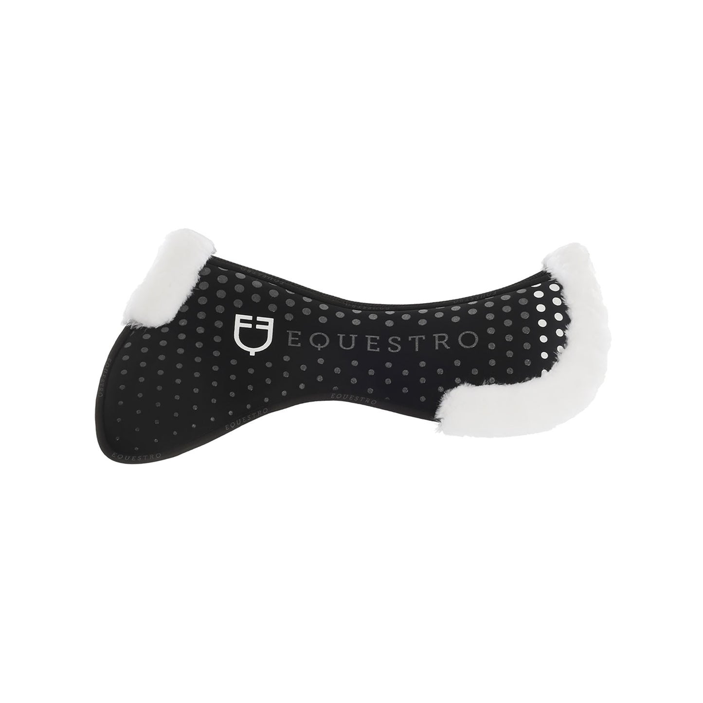 Compensador de silla Ecowool transpirable con grip Equestro - Negro