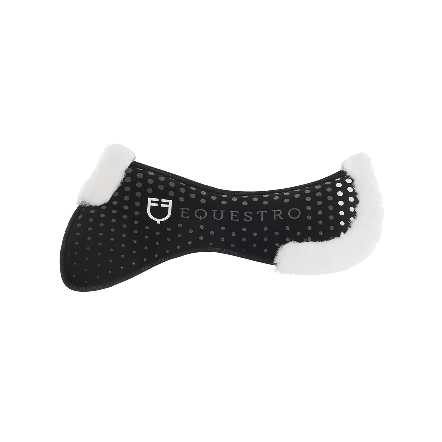 Compensador de silla Ecowool transpirable con grip Equestro - Negro