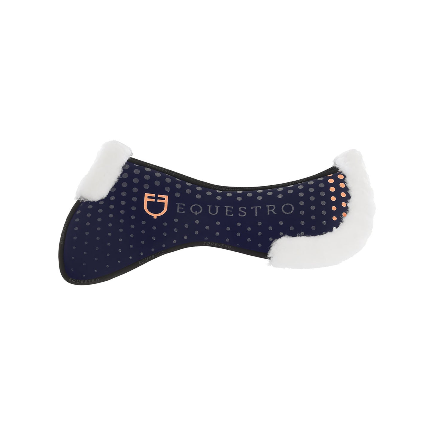 Compensador de silla Ecowool transpirable con grip Equestro - Azul marino
