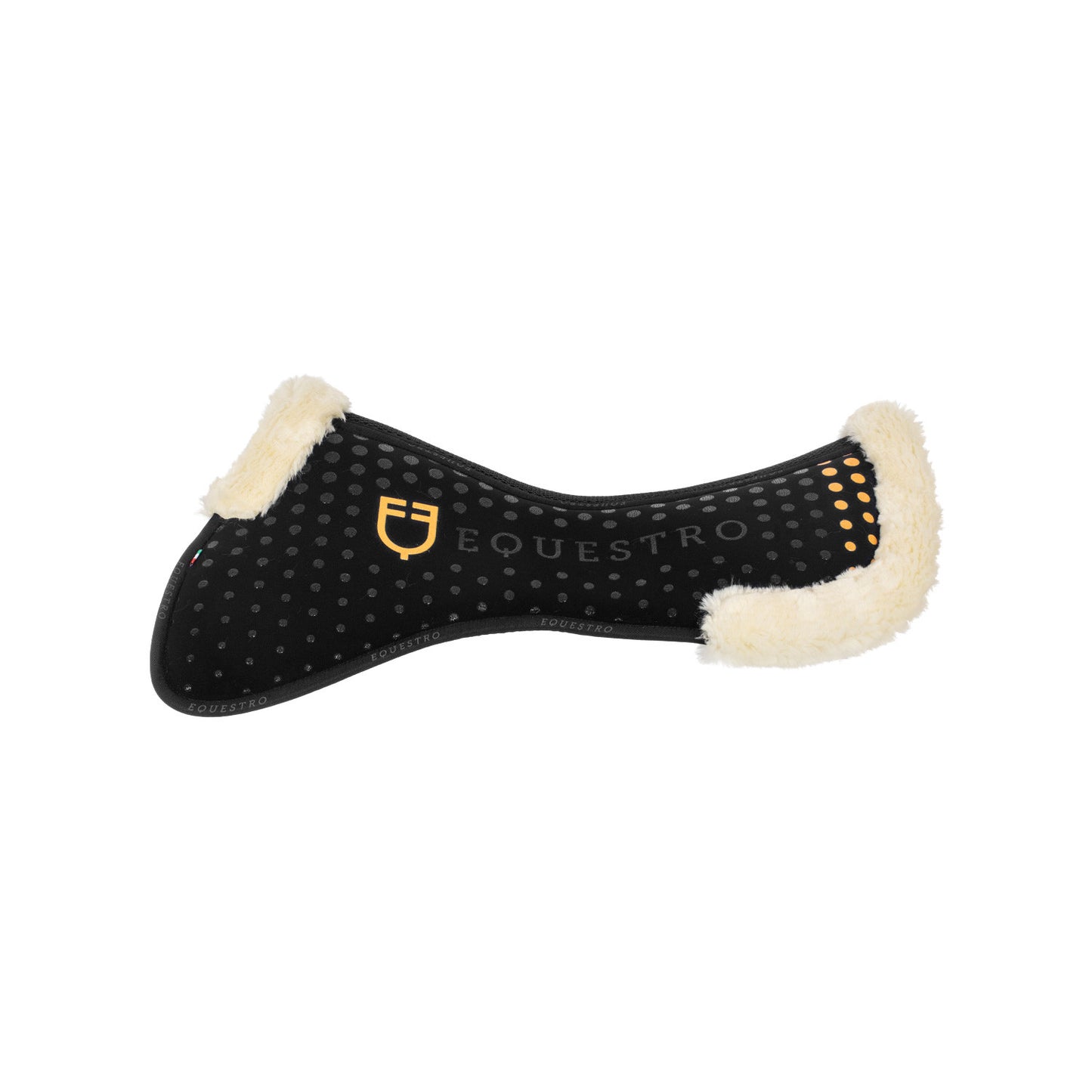 Compensador de silla en memory foam con grip y lana sintética Equestro - Negro