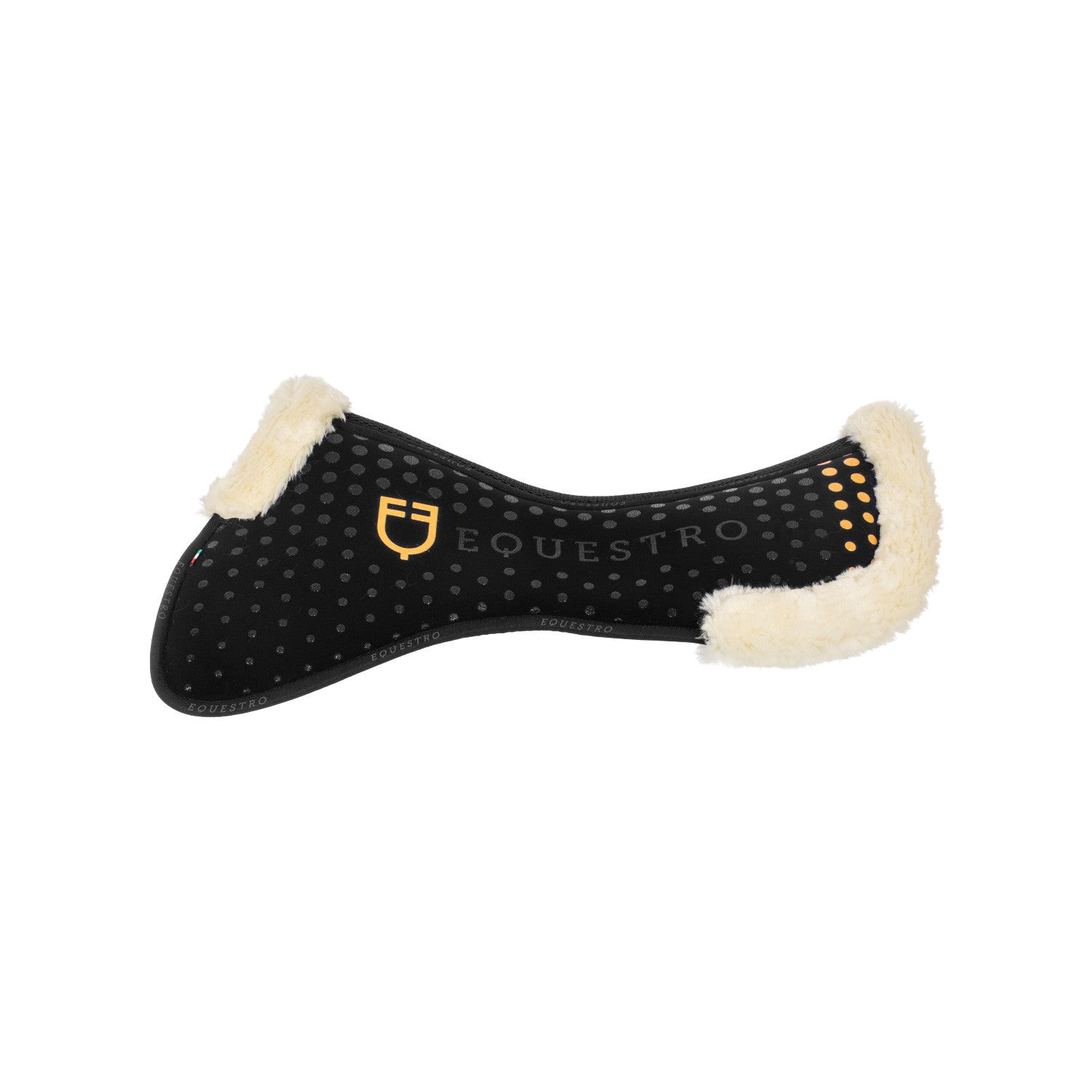 Compensador de silla en memory foam con grip y lana sintética Equestro - Negro