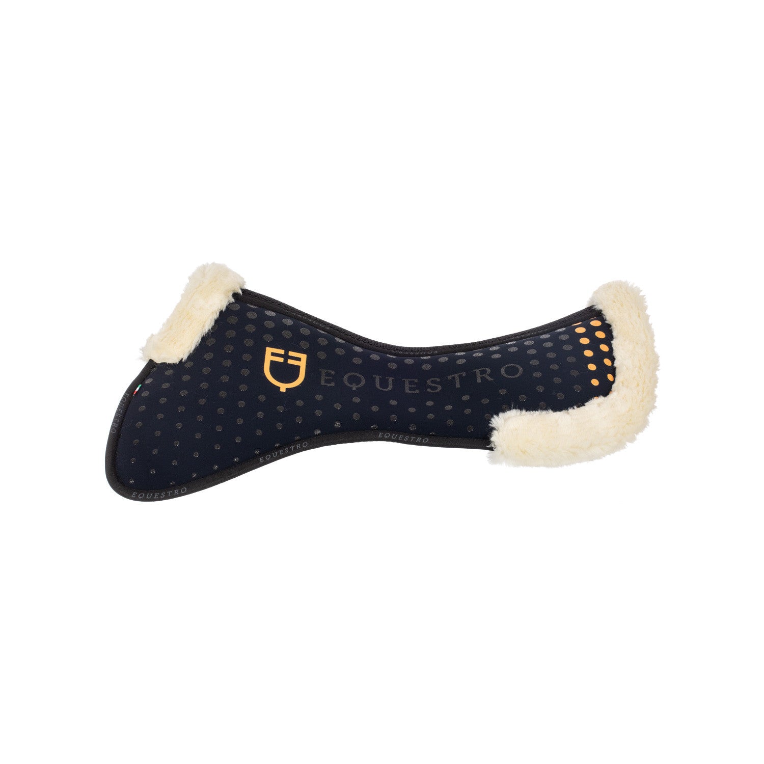 Compensador de silla en memory foam con grip y lana sintética Equestro - Azul marino