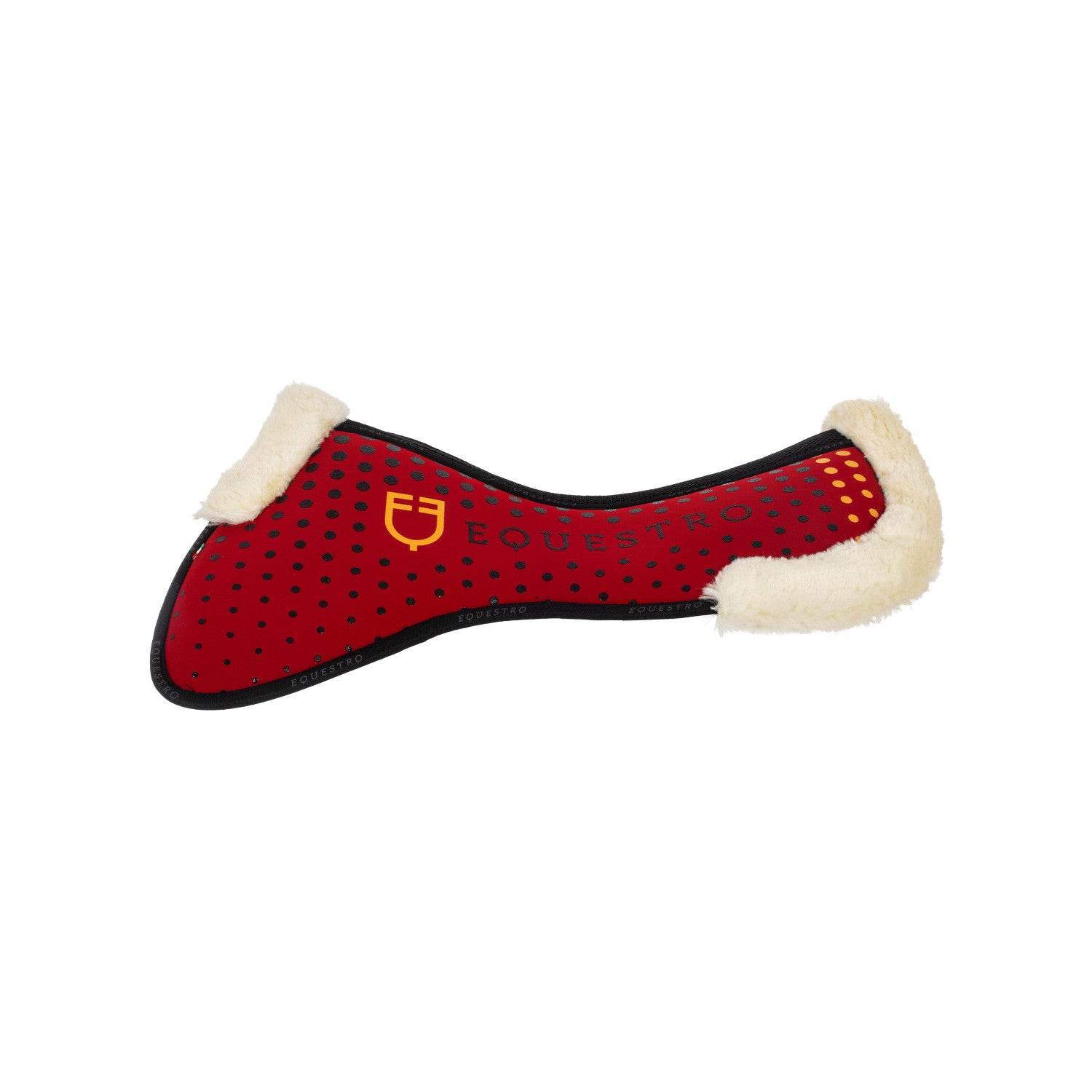 Compensador de silla en memory foam con grip y lana sintética Equestro - Rojo