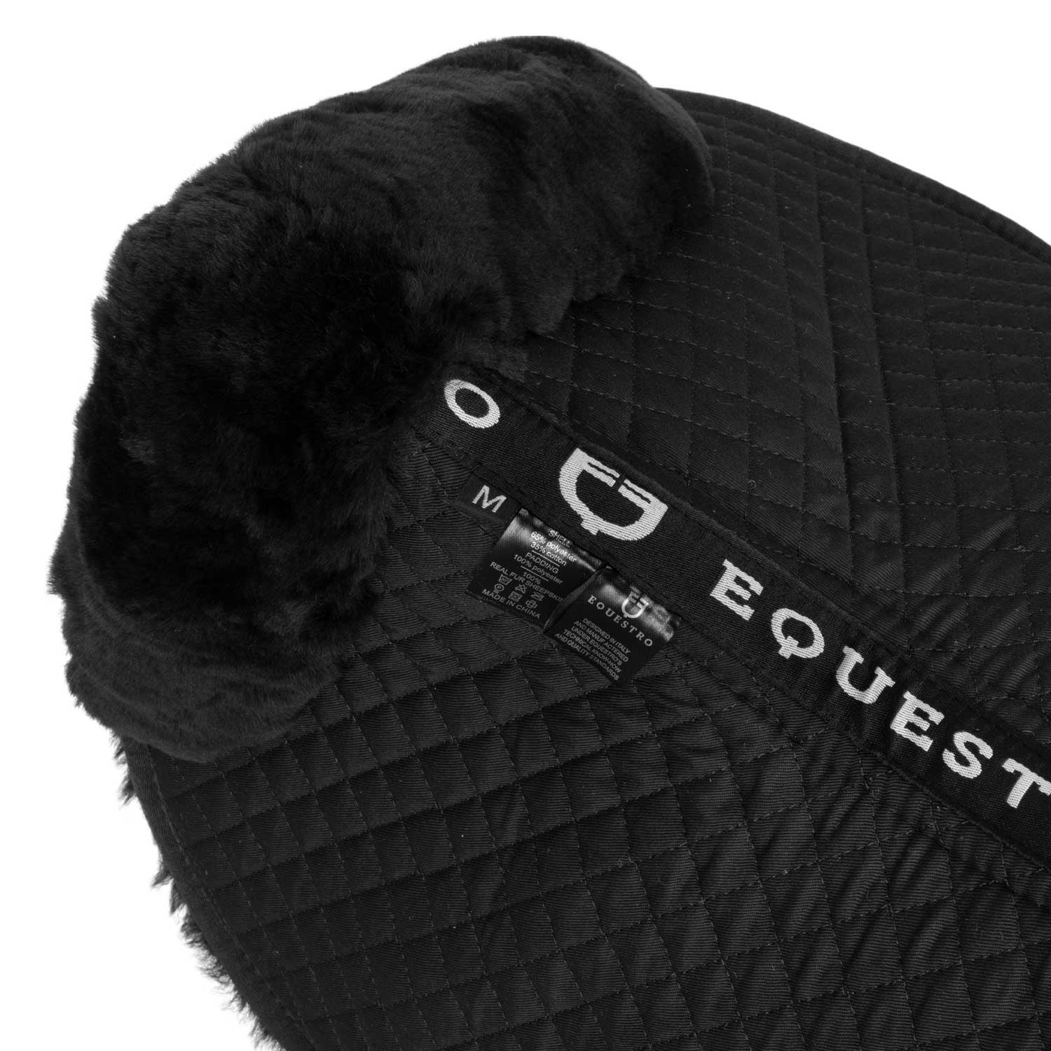 Compensador de algodón y borrego Equestro - Black/Black