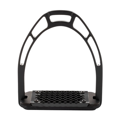 Estribos de aluminio con banco inclinado Equestro - Negro