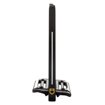Estribos de aluminio con banco inclinado Equestro - Negro
