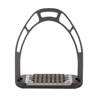 Estribos de aluminio con banco inclinado Equestro - Gris