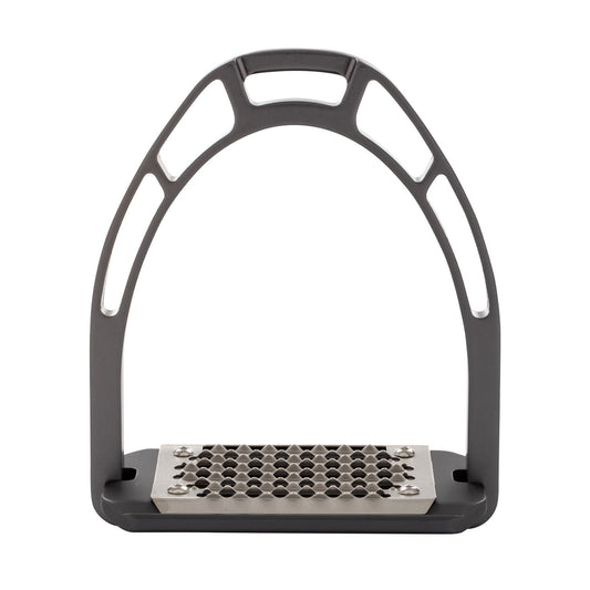 Estribos de aluminio con banco inclinado Equestro - Gris