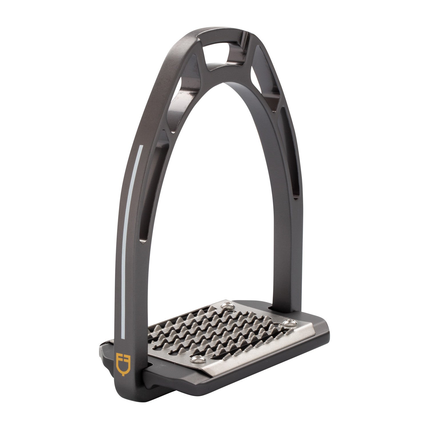 Estribos de aluminio con banco inclinado Equestro - Gris