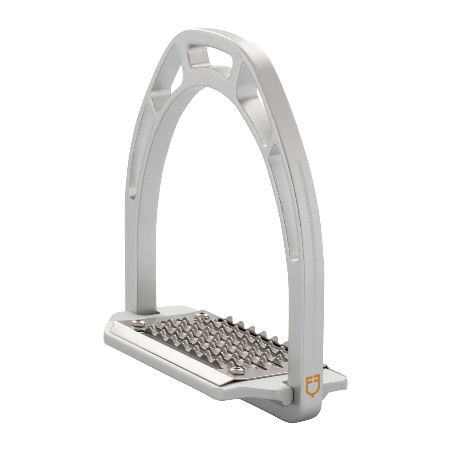 Estribos de aluminio con banco inclinado Equestro - Plateado