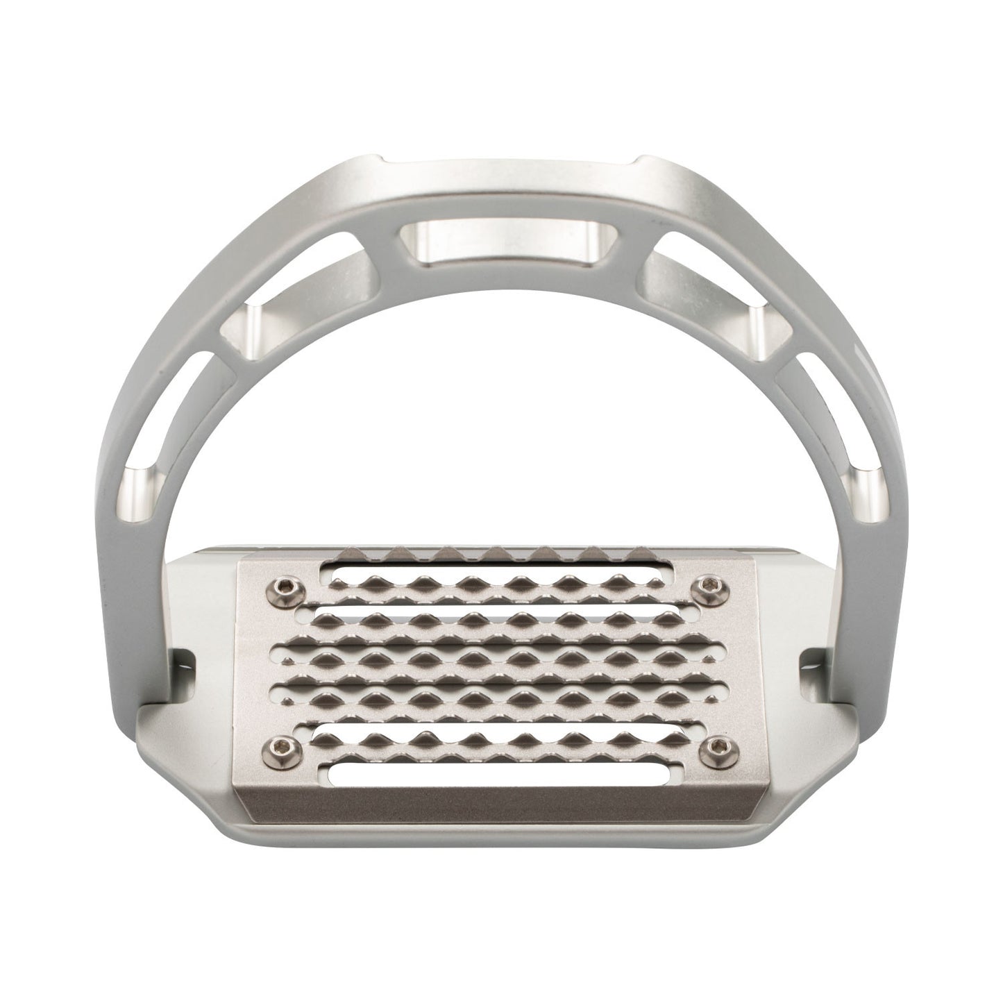 Estribos de aluminio con banco inclinado Equestro - Plateado