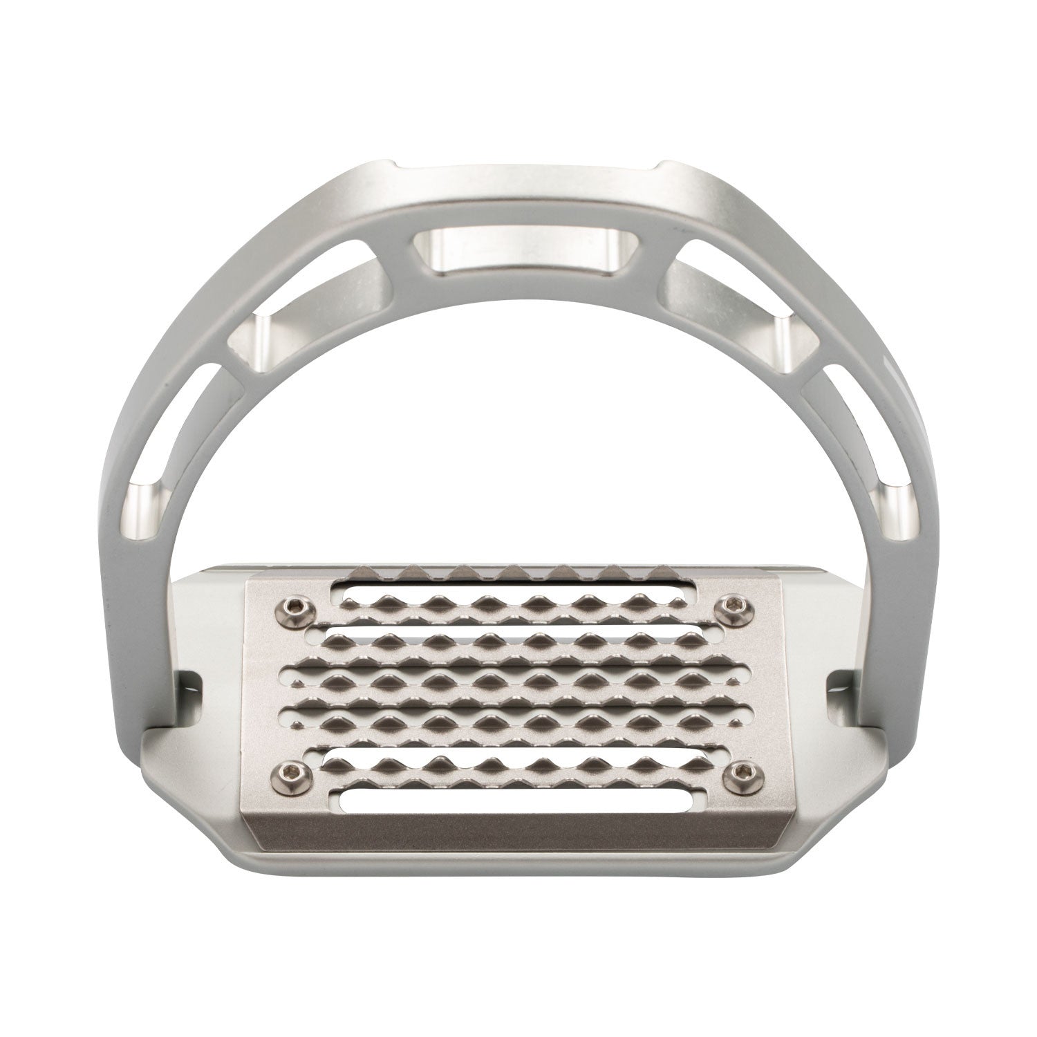 Estribos de aluminio con banco inclinado Equestro - Plateado