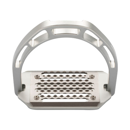 Estribos de aluminio con banco inclinado Equestro - Plateado