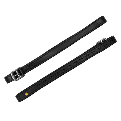 Correas de cuero con agujeros numerados Equestro - Negro