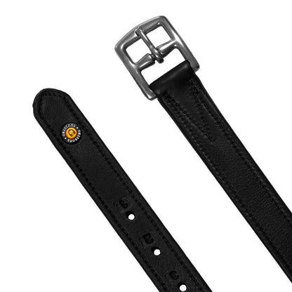 Correas de cuero con agujeros numerados Equestro - Negro