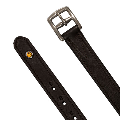 Correas de cuero con agujeros numerados Equestro - Marrón oscuro
