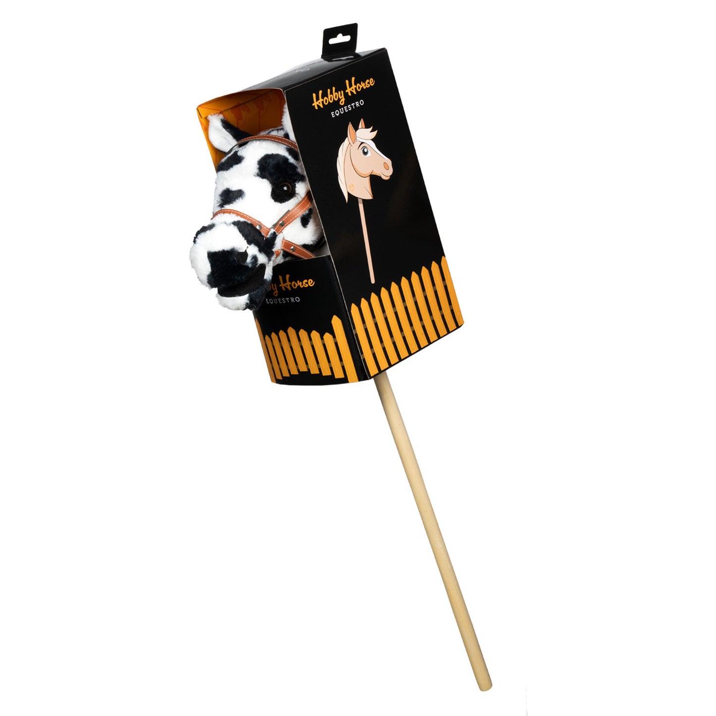 Caballito de madera Equestro - White/Brown