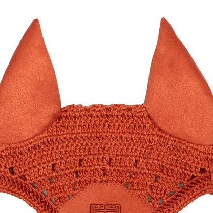 Caperuza antimoscas para caballos de juguete Equestro - Brick Red
