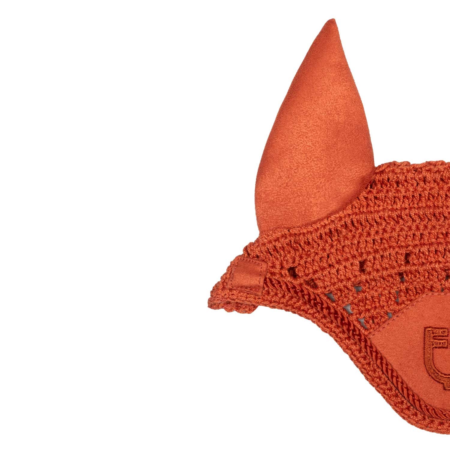 Caperuza antimoscas para caballos de juguete Equestro - Brick Red