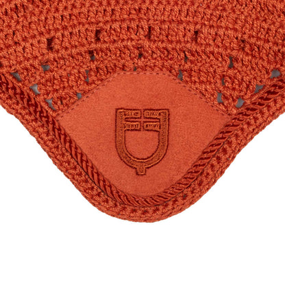 Caperuza antimoscas para caballos de juguete Equestro - Brick Red