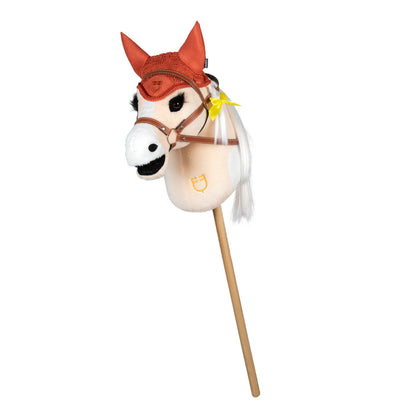 Caperuza antimoscas para caballos de juguete Equestro - Brick Red