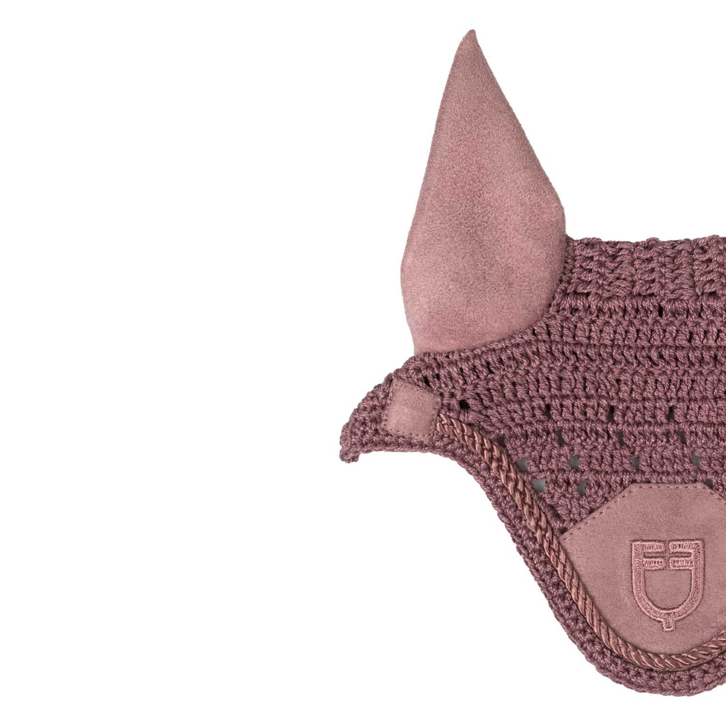 Caperuza antimoscas para caballos de juguete Equestro - Dark Graysh Pink