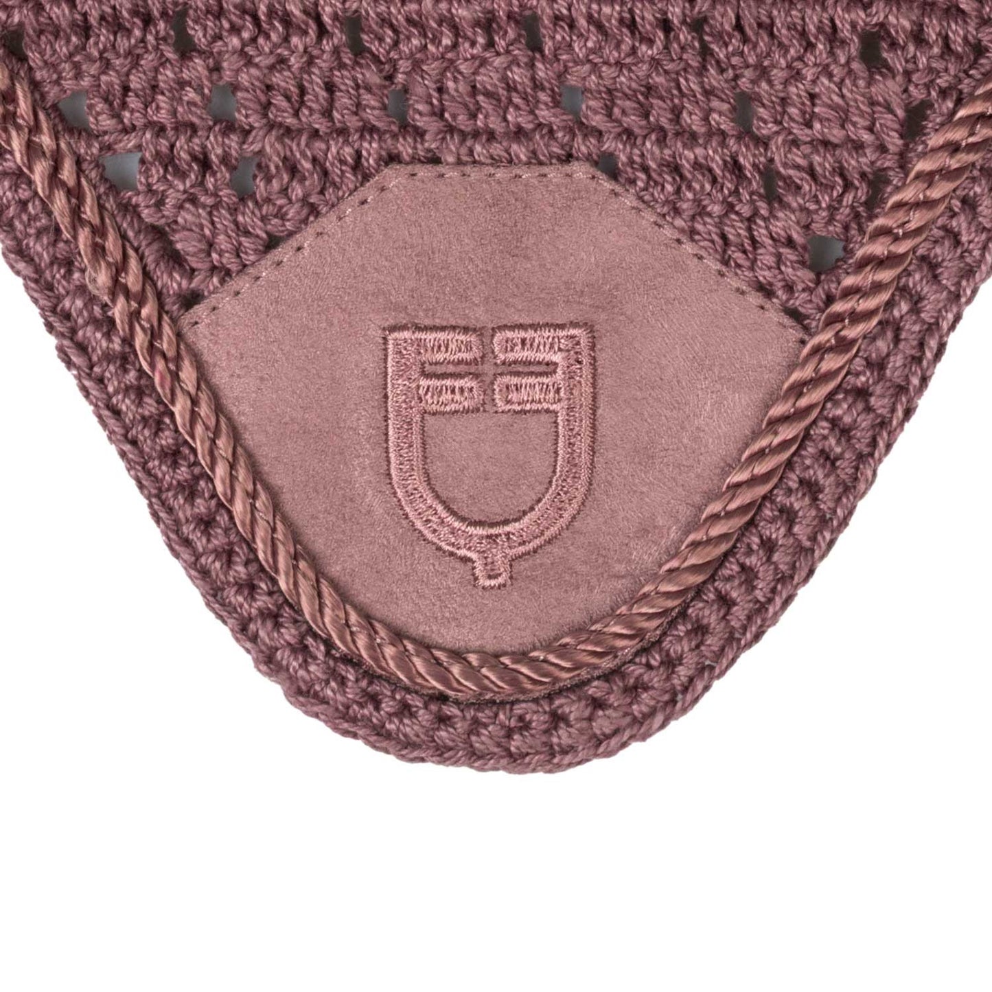 Caperuza antimoscas para caballos de juguete Equestro - Dark Graysh Pink